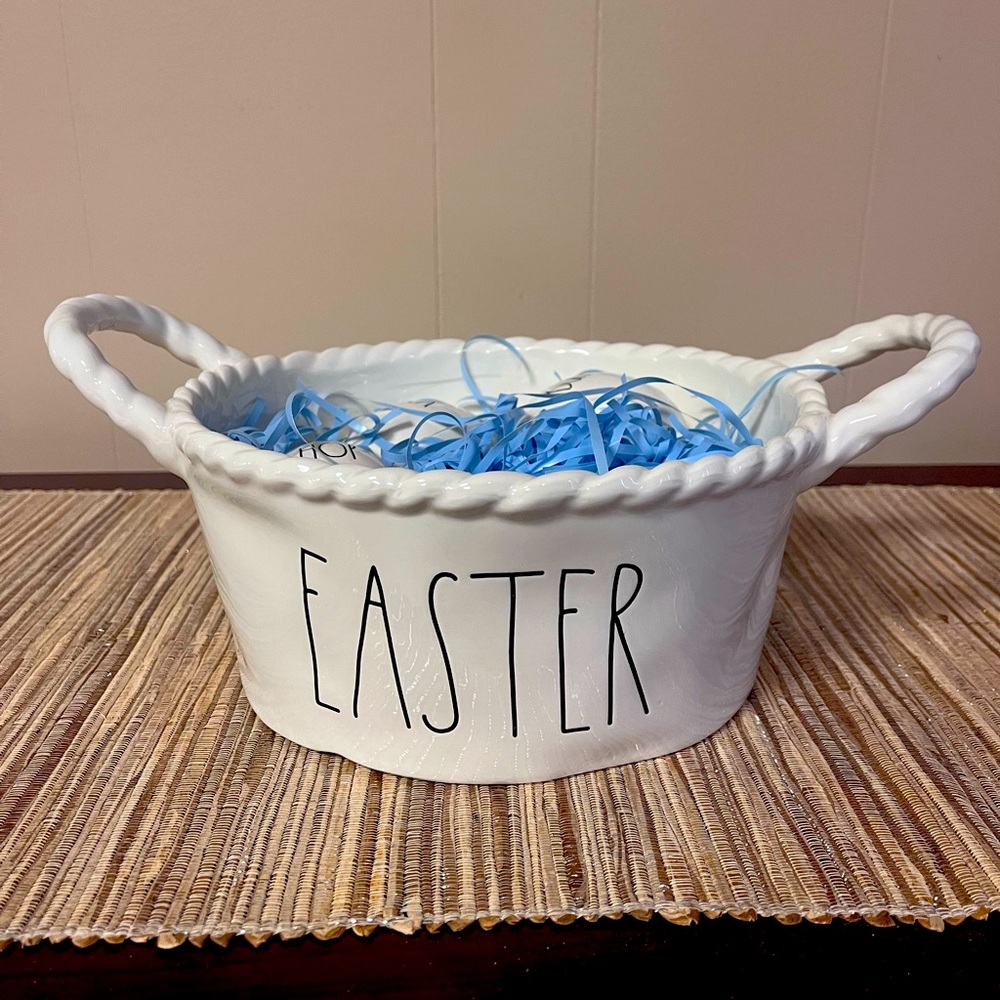 Rae Dunn Easter Basket with Eggs
